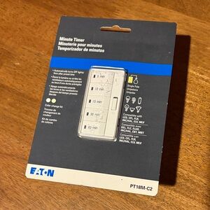 Eaton Minute Wall Outlet Mount Timer - New PT18M-C2